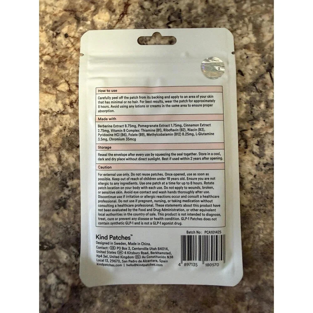 Kind patches Berberine patches one month supply weight loss